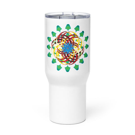 Travel mug with a handle