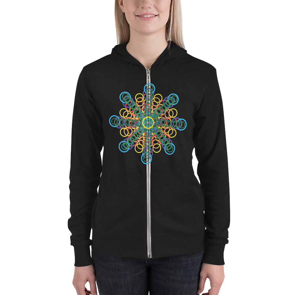 Unisex zip hoodie