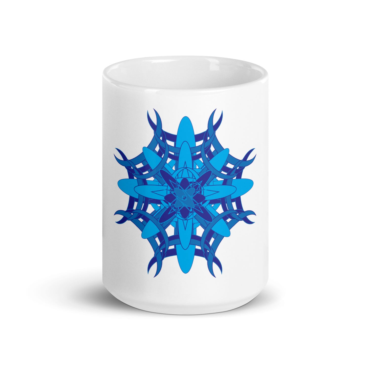 White glossy mug