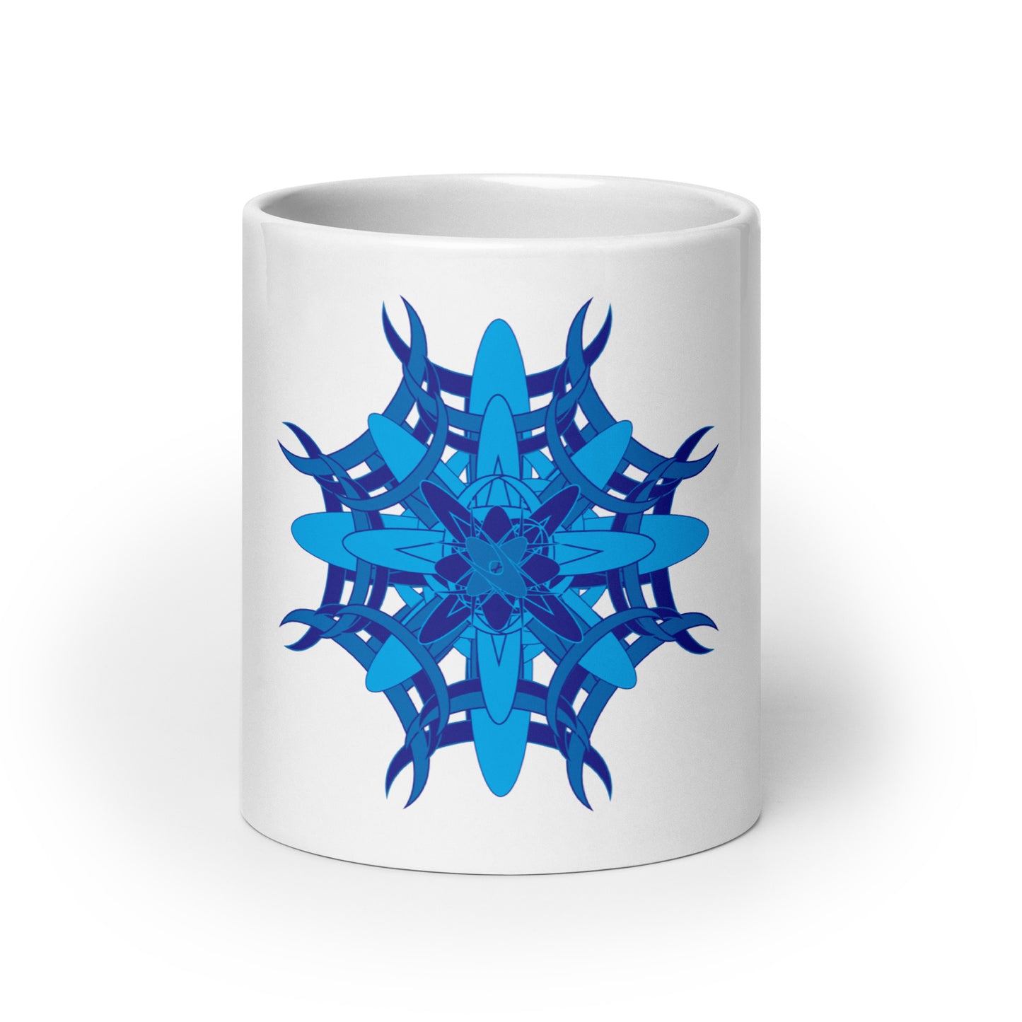White glossy mug