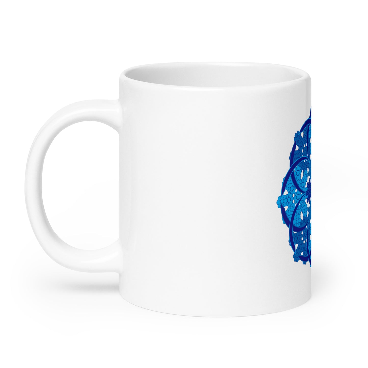 White glossy mug