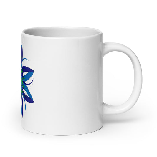 White glossy mug